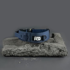 HugglePets Tactical K9 Endurance Dog Collar | Blue | M
