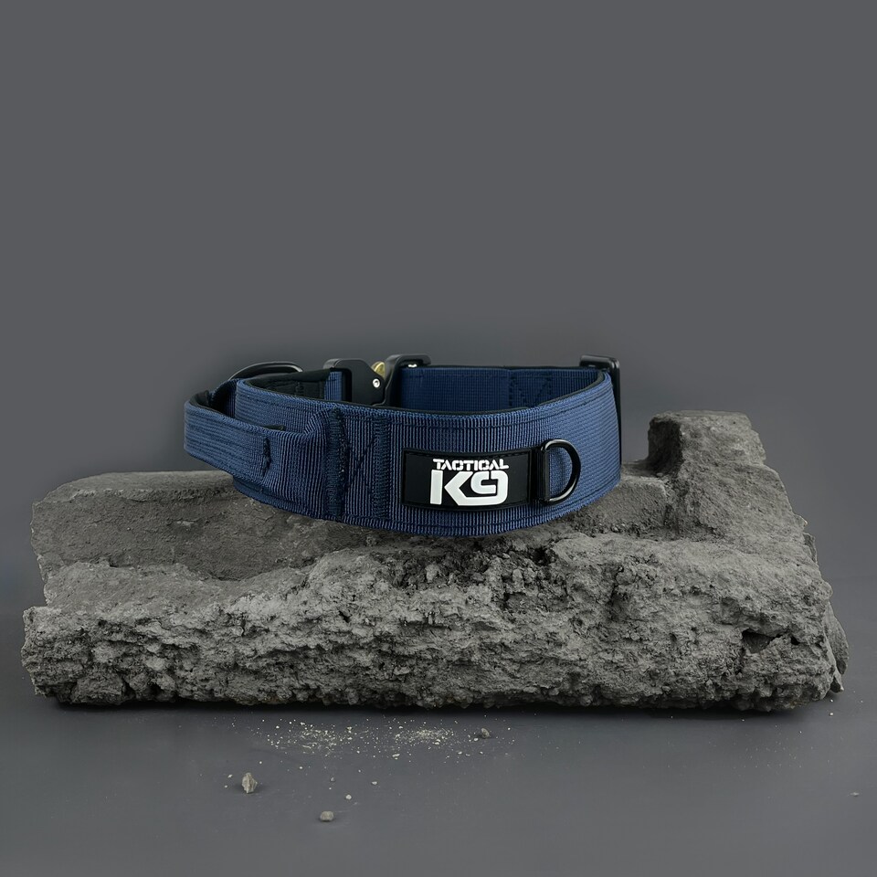 image 1 of HugglePets Tactical K9 Endurance Dog Collar | Blue | M