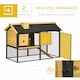 image 4 of PawHut Rabbit Hutch, Guinea Pig Hutch 2 Tiers w/Tray & Ramp, for 1-2 Rabbits