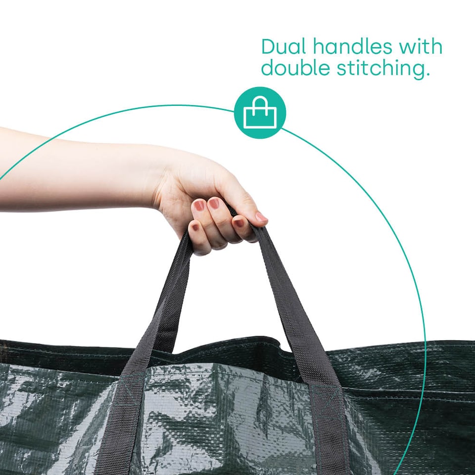 image 1 of 150L Reusable Garden Waste Bags Set of 2