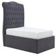 image 6 of 5ft King Size Ottoman gas liftup storage bed frame,fabric upholstered, dark grey,buttoned back,curved bed frame,bedstead