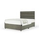 image 1 of Majestic 1000 Pocket Sprung Slate Linen Divan Set And Milan Headboard Small Double