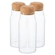 image 1 of Argon Tableware Glass Storage Bottles with Cork Lids - 720ml - Pack of 3