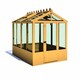 image 1 of Holkham 6 x 8 Greenhouse - Timber - L238 x W190.3 x H237.3 cm