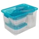 image 9 of 100 Pcs Reusable Plastic Food Storage Boxes Containers Lid Microwave Freezer Safe