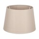 image 1 of 40cm Taupe Tapered Poly Cotton Lampshade For Table and Floor Lamps