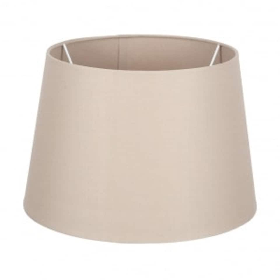 image 1 of 40cm Taupe Tapered Poly Cotton Lampshade For Table and Floor Lamps