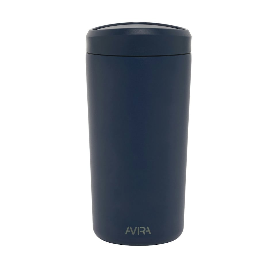 image 1 of Avira Alix Recycled Stainless Steel 400ml Tumbler - Navy - One Size