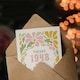 image 3 of Vintage Retro Pastel Floral Her Born 1948 Aged 77 Years Old 77th Birthday Card