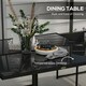 image 4 of Outsunny 4 Seater Outdoor Table and Chairs with Adjustable Backrest