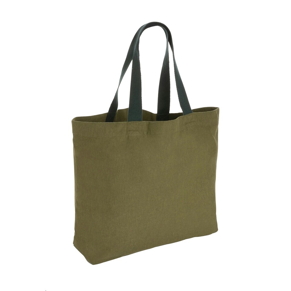 image 1 of XD Collection Impact Aware Large Recycled Canvas Undyed Tote Bag - Green - One Size Green