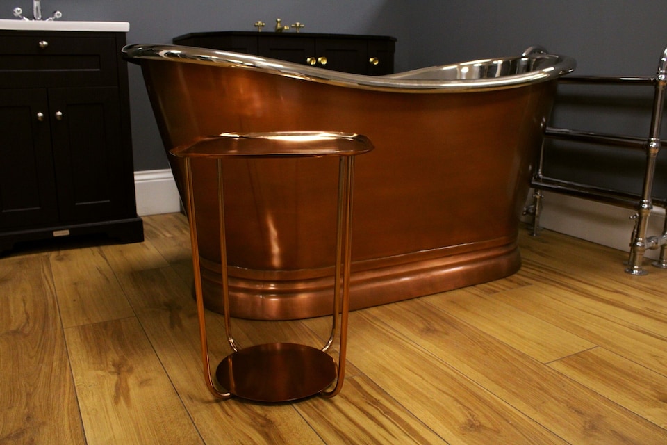 image 1 of Retro Square Coffee Table, 510mm x 380mm - Copper - Balterley | Copper | Copper