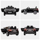 image 7 of HOMCOM 12V Battery Licensed Audi TT RS Ride-On Car w/ Headlight, Black | Black | Black