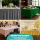 image 10 of Rectangle Crushed Velvet Table Cloth, Washable Table Cover - 70" x 144"