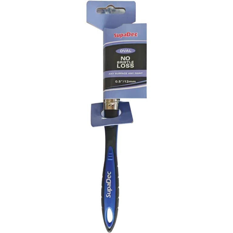 SupaDec Oval No Bristle Loss Paint Brush Blue Blue/Black 1