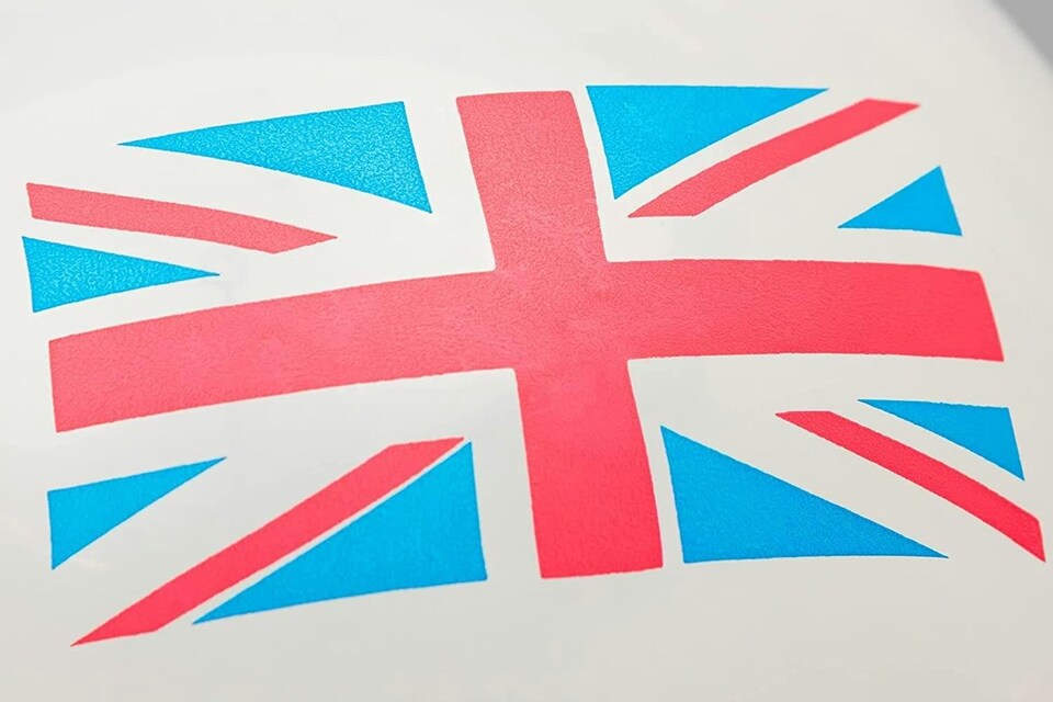 image 1 of Union Jack Latex Balloons White 12 Inches for all occasions 15pcs | Multi | Multi