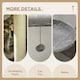 image 5 of PawHut Cat Tree with Scratching Post House Bed Toy for 2 Cats, 148cm, Grey