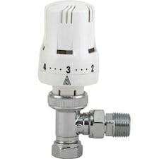 Ravenheat Thermostatic Radiator Valve - Silver/White - One Size