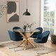 image 4 of Heaven Round Dining Table with Glass Top 119x75.5cm