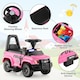 image 5 of COSTWAY Kids Electric Car 6V Powered Police Cars Pink