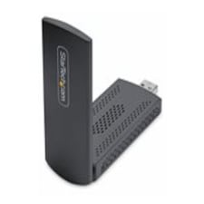 StarTech.com Wi-Fi 6E USB Adapter/Dongle, For Desktop/Laptop PC, Wireless NIC w/Foldable Antenna, WiFi Adapter Supports 802.11 b/g/n/ac/ax, 2.4/5/6 GHz Network Compatible - Network adapter - USB 3.0 - Wi-Fi 6E - black