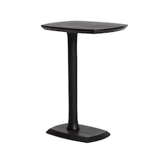 Ellis C-Shaped Solid Mango Wood Sofa Side Table