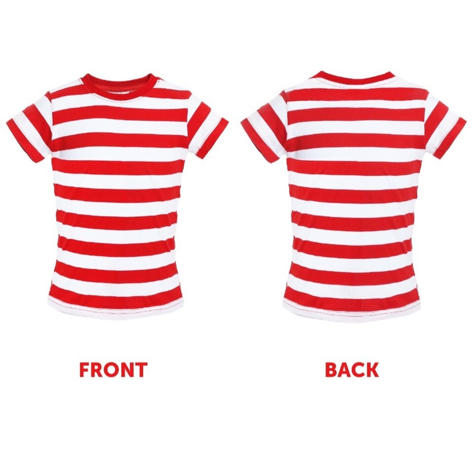 image 1 of Find Me Costume - Top, Hat & Glasses Red | M
