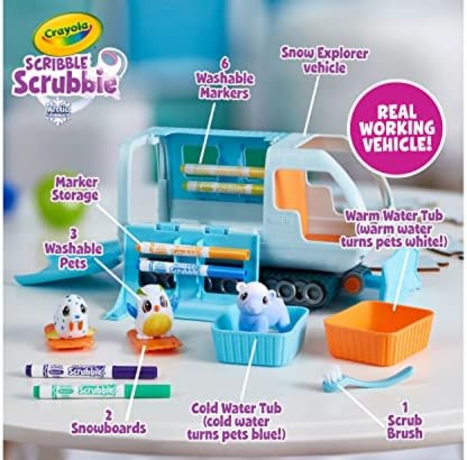 image 1 of Crayola Scribble Scrubbie Pets Arctic Snow Explorer