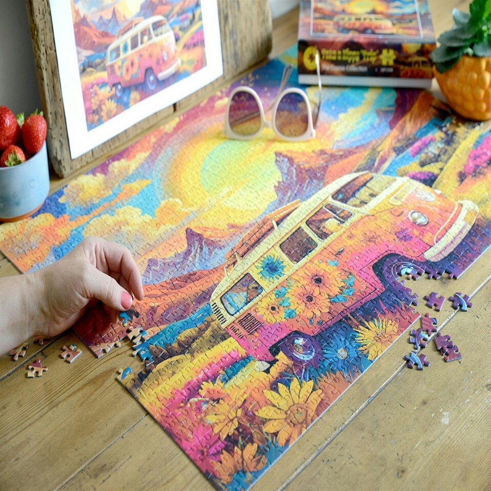 image 1 of Take a Hippy "Trip" 1000 Piece Jigsaw Puzzle