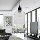 image 3 of First Choice Lighting Batley Clear Ribbed Glass Easy Fit Pendant Shade Clear