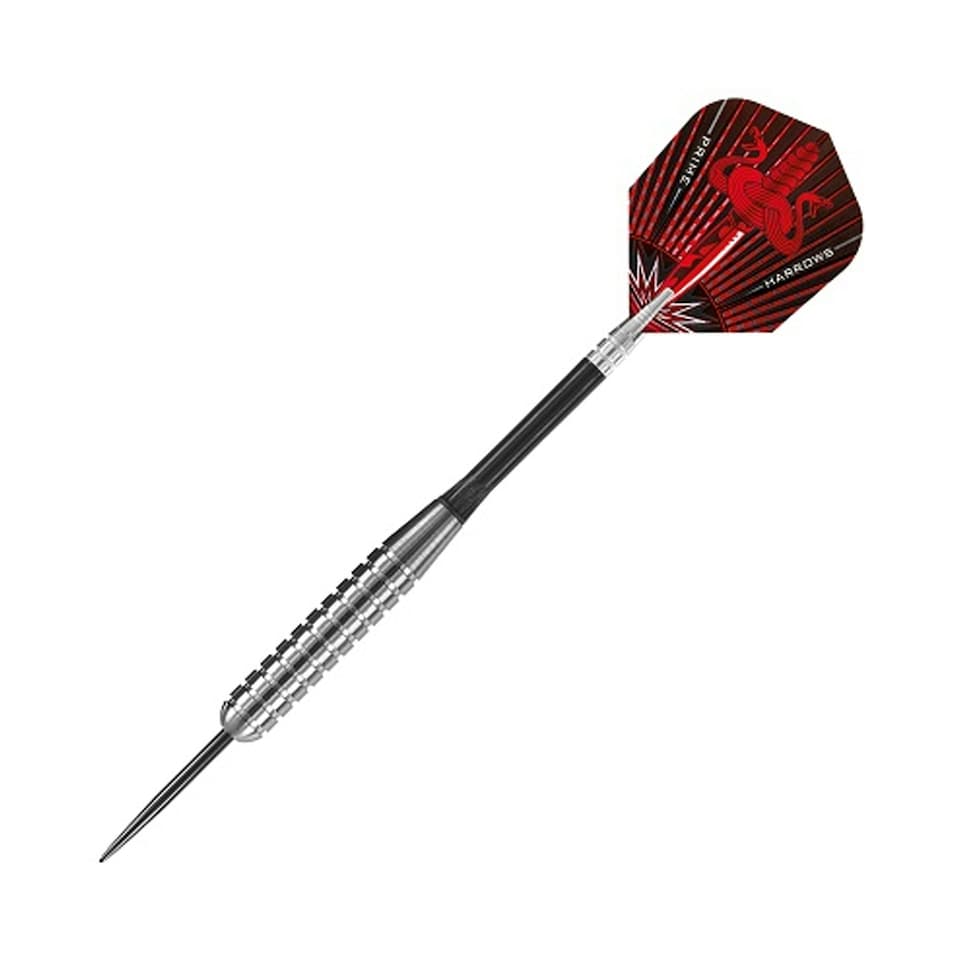 image 1 of Harrows Assassin Tungsten Darts (Pack of 3) - Silver/Black/Red - 30g
