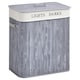 image 1 of HOMCOM 100L Laundry Hamper Large 100L Double Washing Clothes Basket Grey