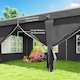 image 6 of Outsunny 3 x 6m Pop Up Gazebo Height Adjustable Party Tent w/ Storage Bag Grey
