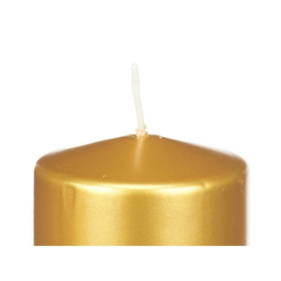 image 1 of Candle Acorde 92546 Golden 9 x 20 x 9 cm (8 Units) N/A