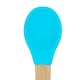 image 4 of Tiny Dining Bamboo Silicone Tip Spoon - Blue - Children's Baby Toddler Soft Curved Feeding Weaning Spoon