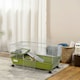 image 7 of PawHut 89cm Small Animal Cage for Rabbit Guinea Pig w/ Food Dish Green