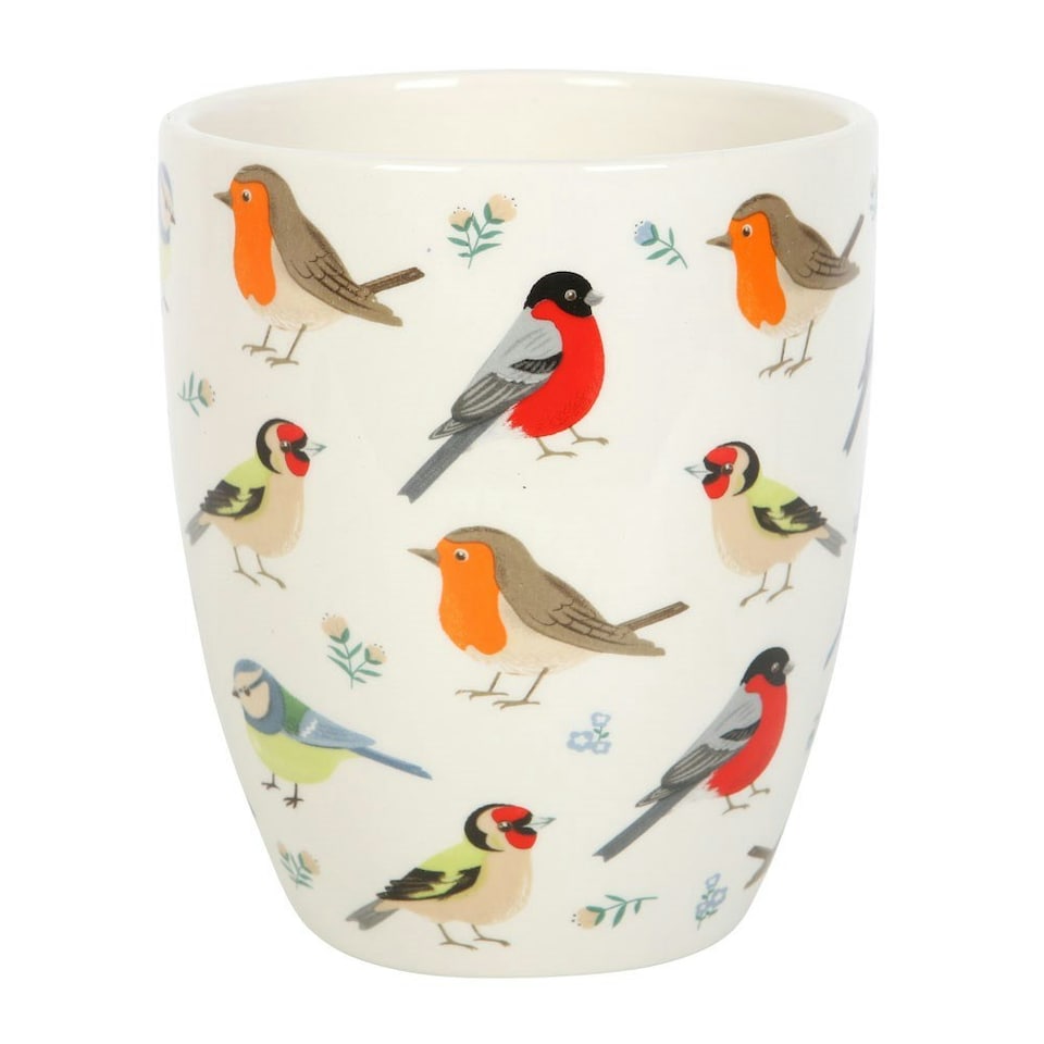 Something Different British Birds Ceramic Flower Pot - Multicoloured - One Size