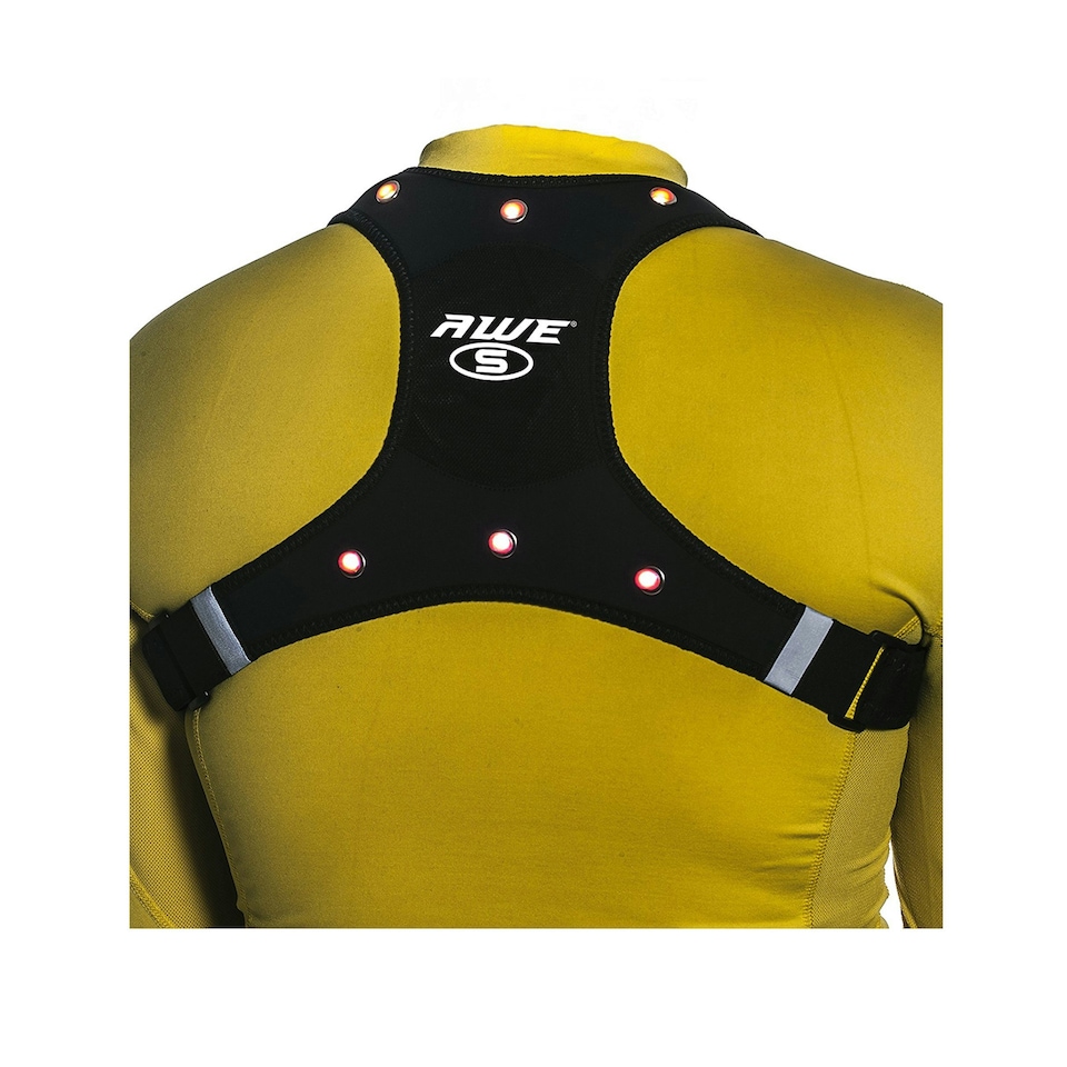 image 1 of AWE 6 x Super Red LED's High Visibility Large Cycling/Running/Walking Vest