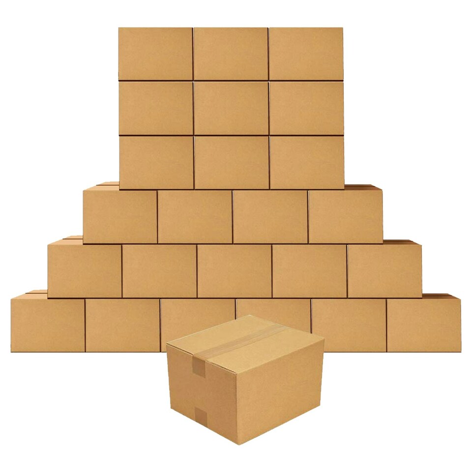 image 1 of 10 x Single Wall 12 x 9 x 4" (305x229x102mm) Strong Cardboard Shipping Boxes For House Moving & Storage Brown