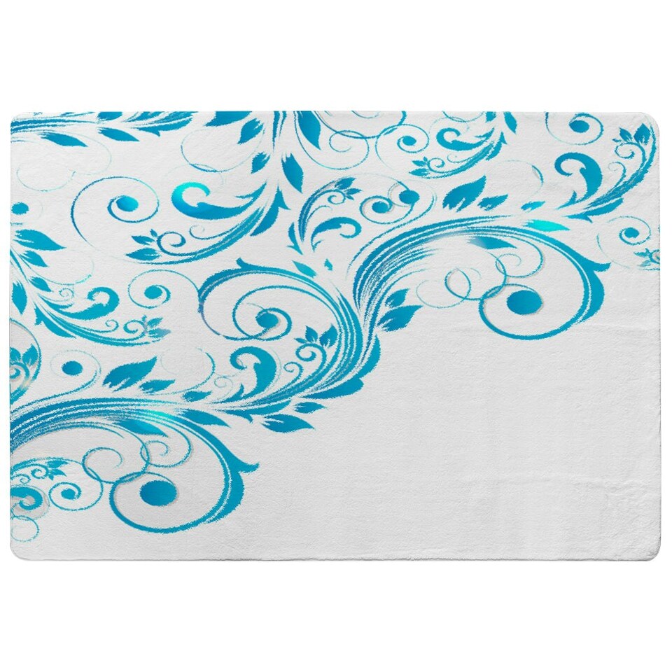 image 1 of Swirls (Rug) Blue | Large: 140x200cm