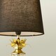 image 2 of ValueLights Pineapple Dimmable Clear Table Lamp and E14 Candle LED 5W Warm White 3000K Bulb Black