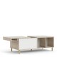 image 5 of Rome Coffee Table with Sliding Top in Jackson Hickory Oak and Matt White