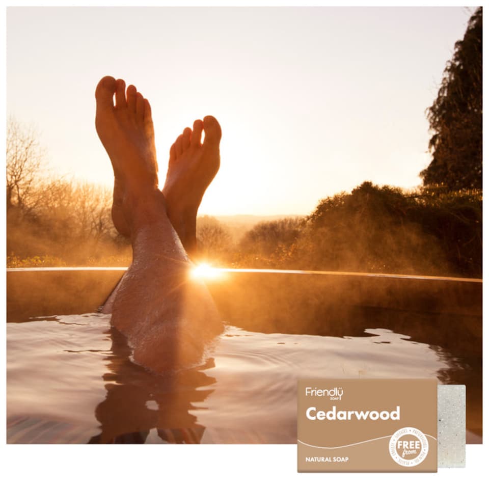 image 1 of 4 x Natural Cedarwood Soap Bar - 4 Pack | Brown | 1