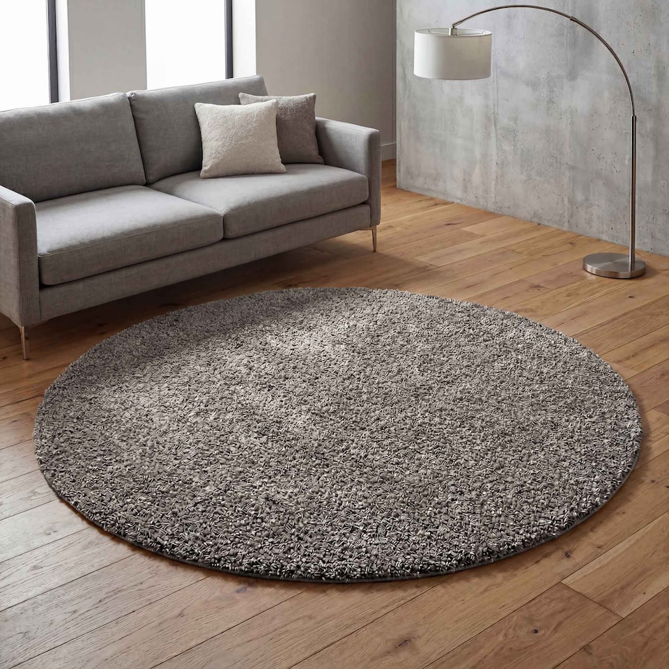 image 1 of Desire Rugs Ainsley Plain Living Room Shaggy Area Rug