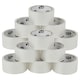 image 1 of Heavy Duty Clear Packaging Tape Rolls Strong Adhesive for Sealing Parcels Boxes | White | 12