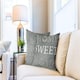 image 2 of Home Sweet Home Cushion Cover in Silver Silver | Silver
