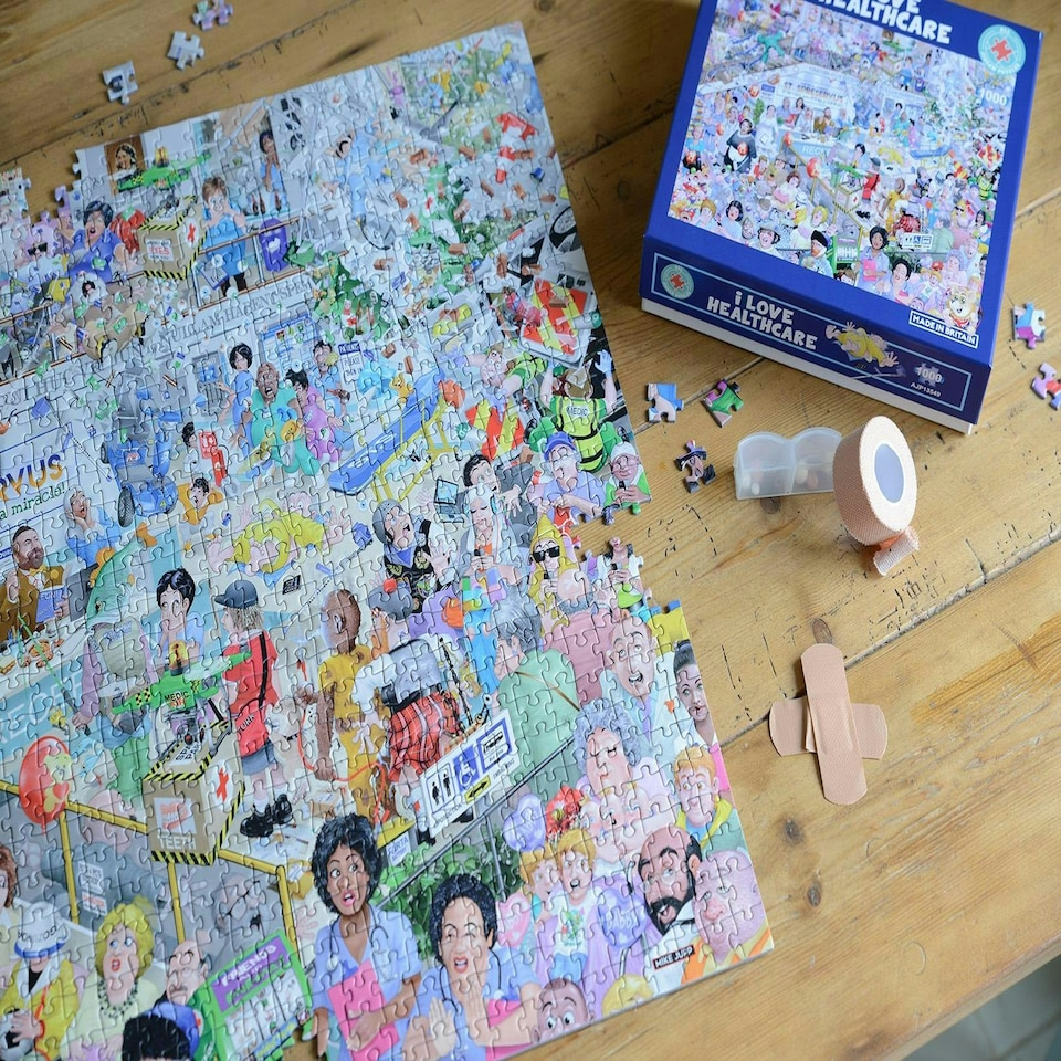image 1 of Mike Jupp I Love Healthcare 1000 Piece Jigsaw Puzzle