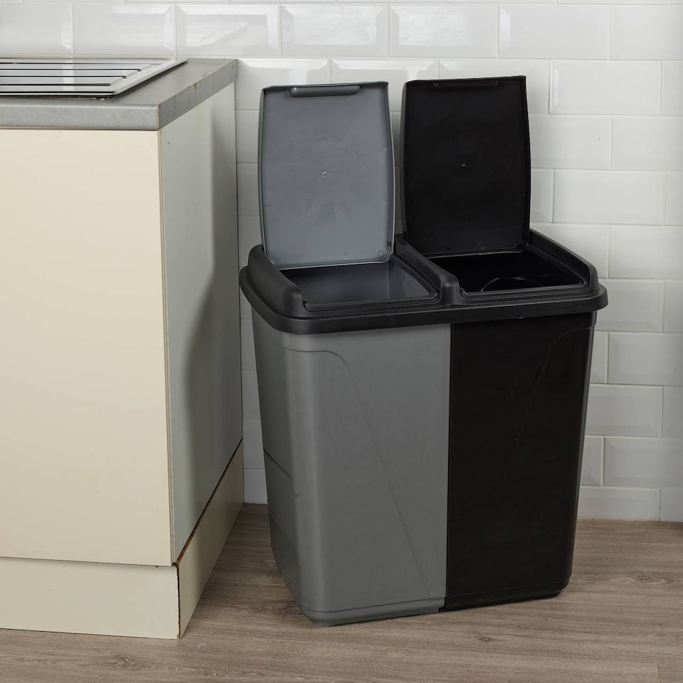 image 1 of 90L Colormatic Double Recycling Bin
