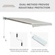 image 3 of Outsunny Garden Door Awning w/ Retractable Canopy, Electric, 3m Cream