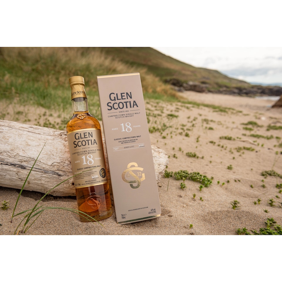 image 1 of Glen Scotia - Campbeltown Single Malt Scotch 18 year old Whisky
